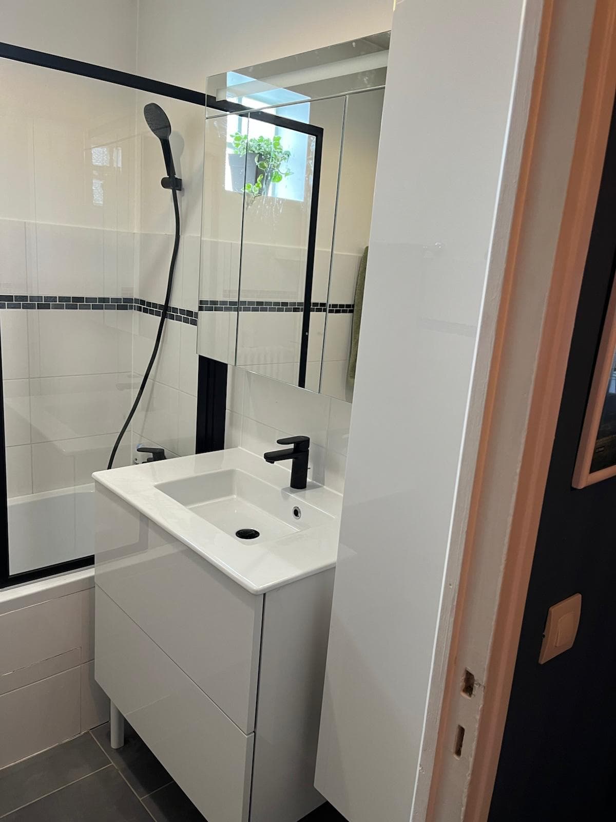 Remplacement d'un meuble vasque de salle de bain à Paris (photo 1 sur 3)