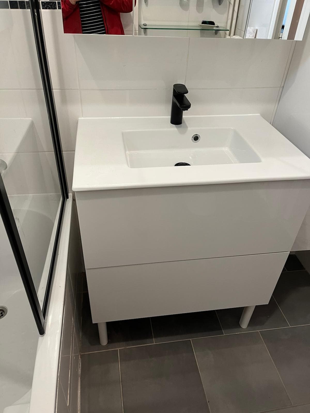 Remplacement d'un meuble vasque de salle de bain à Paris (photo 3 sur 3)